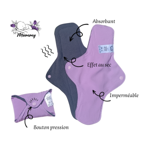 Serviette hygiénique lavable post-partum